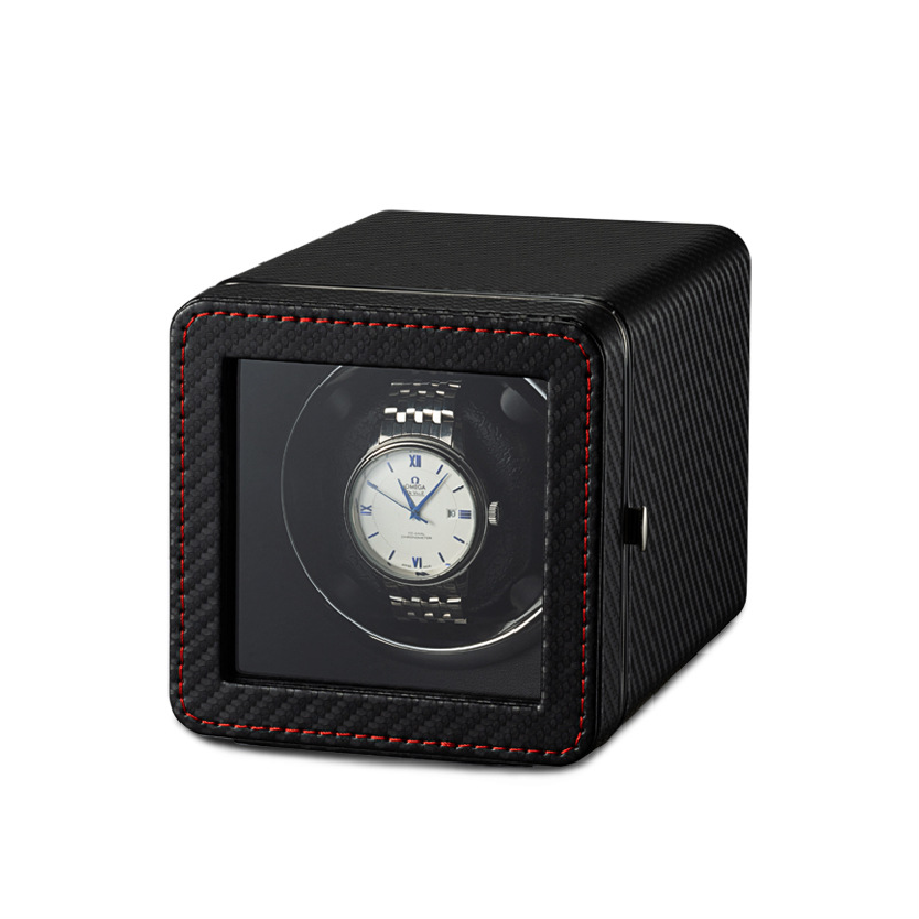 Watch Winder in Black Carbon Fiber - OK Magnify